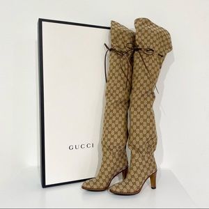 Authentic Gucci over the knee boots